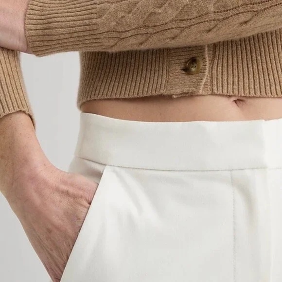 J.Crew Kate Straight-Leg Pant in Bi-Stretch Cotton – Ivory – Petite 6 - Picture 4 of 11